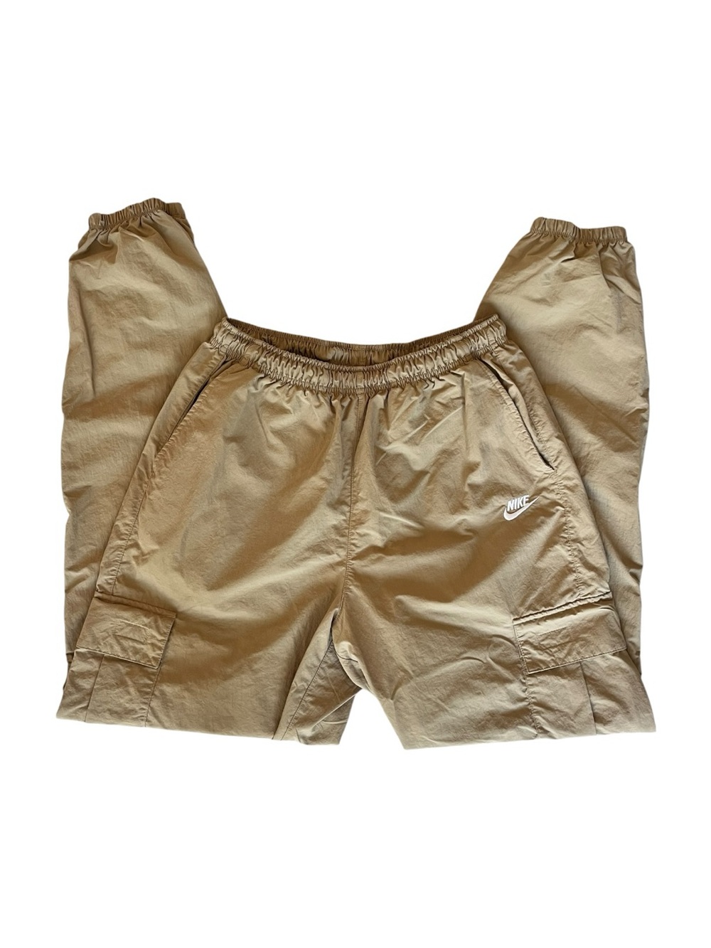 Nike Pants Club Cargo Trouser Men’s S Parachute Beige Sportswear Skater Jogger - Picture 2 of 7